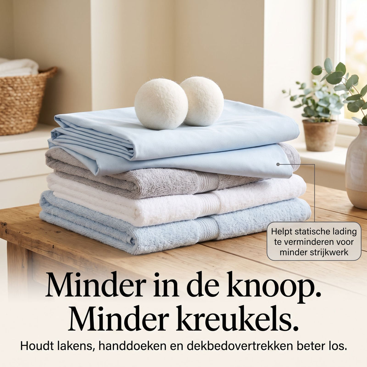 Drogerballen van Wol - 6 stuks